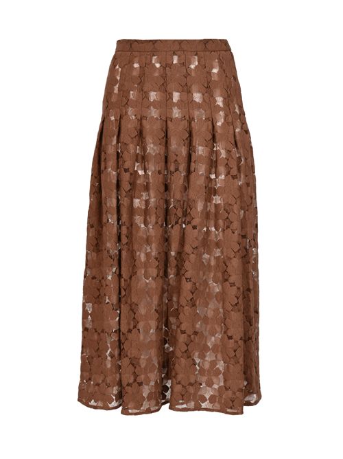 Gonna midi MSTAIRONE in pizzo Cioccolato MAX MARA STUDIO | 2616771011600002